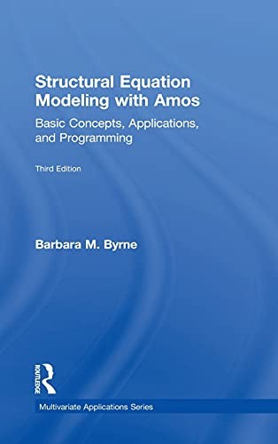 Cover for Structural Equation Modeling with Amos