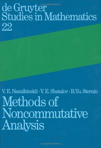 Cover for Methods of noncommutative analysis