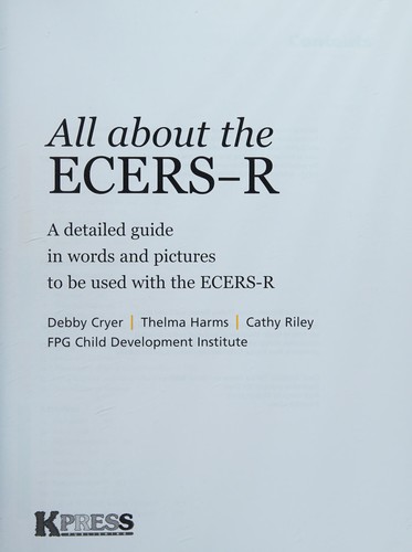 Cover for All About The ECERS-R
