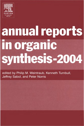 Cover for Annual Reports in Organic Synthesis
