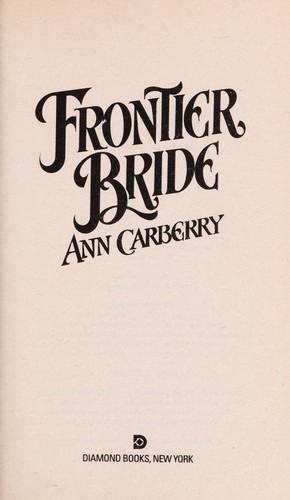 Cover for Frontier Bride