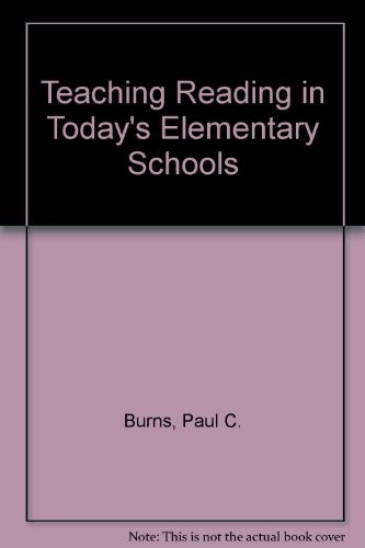 Cover for Teaching reading in today's elementary schools