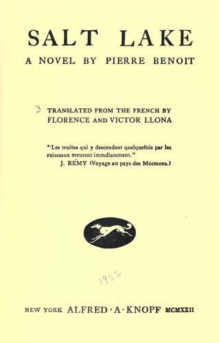 Cover for Salt Lake