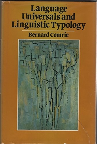 Cover for Language universals and linguistic typology