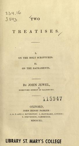 Cover for Two treatises