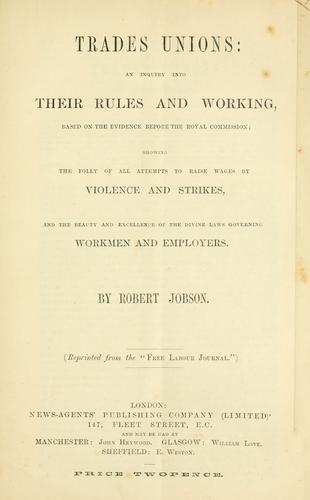 Cover for Trades unions