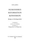 Cover for Humanismus, Reformation, Konfession