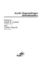 Cover for Organonitrogen Stereodynamics