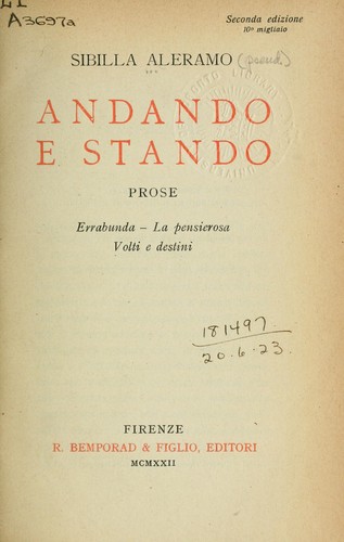 Cover for Andando e Stando