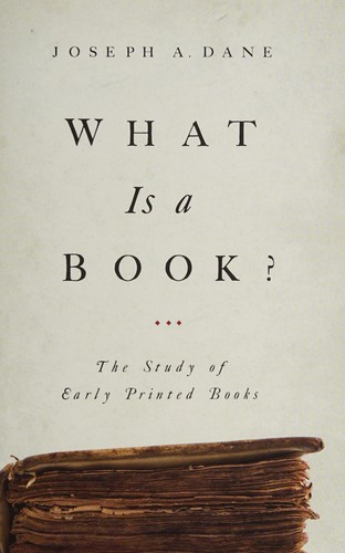 Cover for What is a book?
