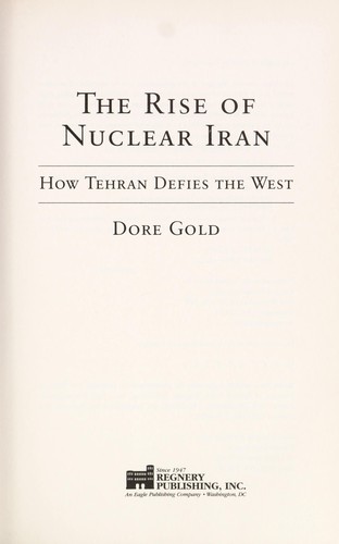Cover for The rise of nuclear Iran