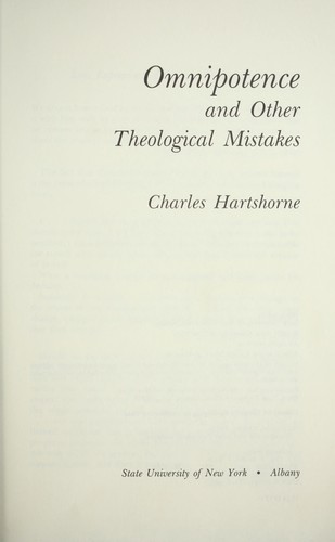 Cover for Omnipotence and other theological mistakes