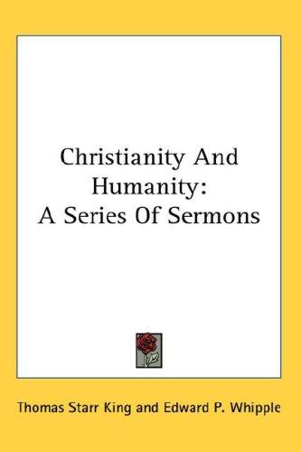 Cover for Christianity And Humanity