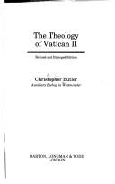 Cover for The theology of Vatican II