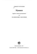 Cover for Hymnen (Bibliothek der klassischen Altertumswissenschaften)