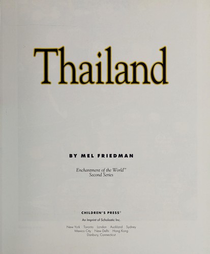 Cover for Thailand