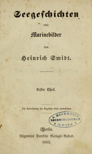 Cover for Seegeschichten und Marinebilder