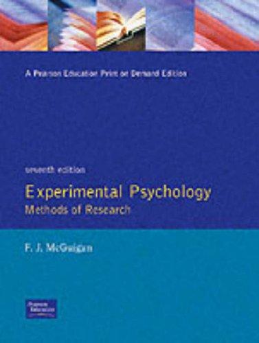Cover for Experimental psychology