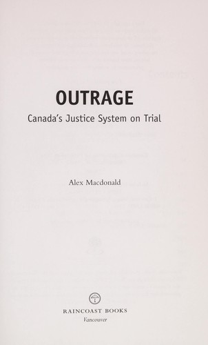 Cover for Outrage!