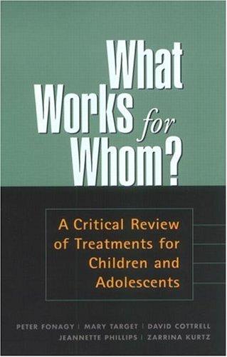 Cover for What works for whom?