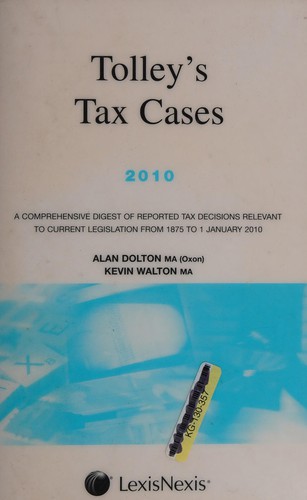 Cover for Tolley's tax cases 2010