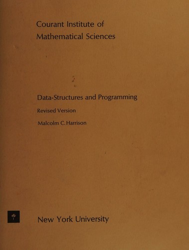 Cover for Data-structures and programming.