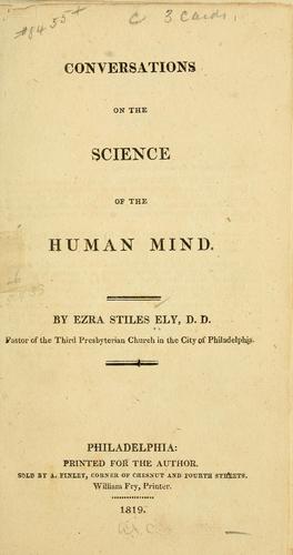 Cover for Conversations on the science of the human mind