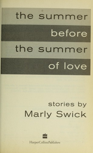 Cover for The summer before the summer of love