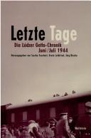 Cover for Letzte Tage