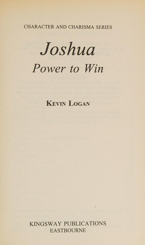 Cover for Joshua (Character & Charisma)