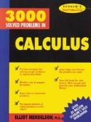 Cover for Schaum's 3000 solved problems in calculus