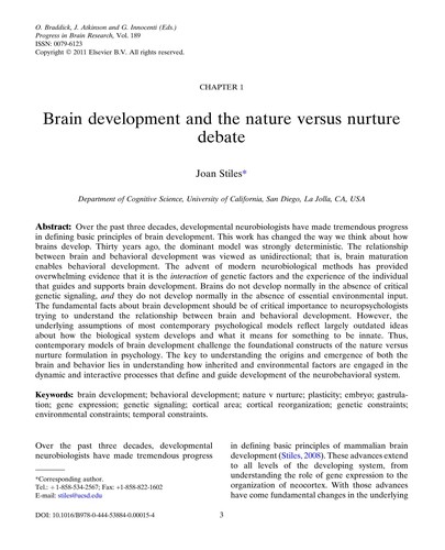Cover for Gene expression to neurobiology and behavior