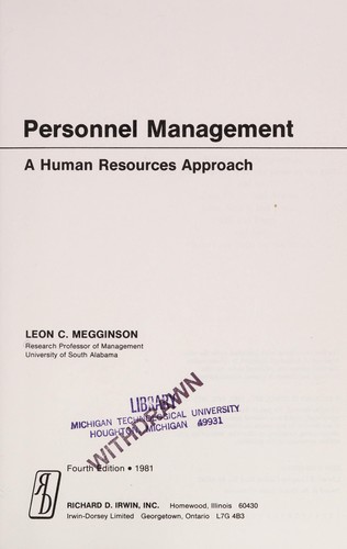 Cover for Personnel management