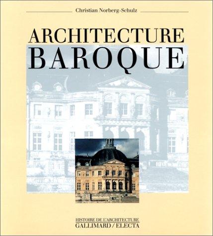 Cover for Architecture baroque