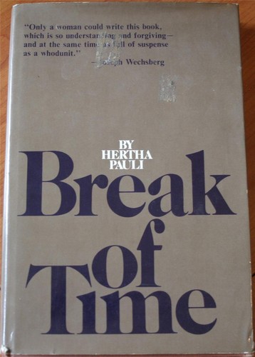 Cover for Break of time