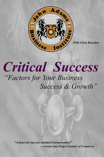 Cover for Critical Success - "Factors for Your Business Success & Growth"