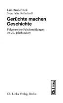 Cover for Geruchte machen Geschichte