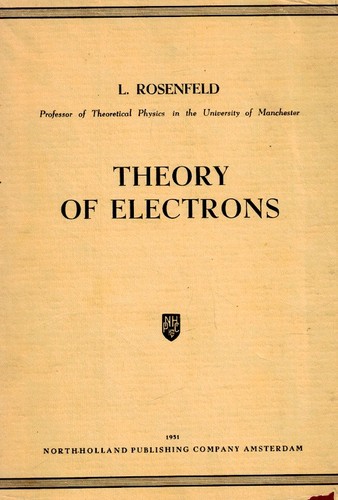 Cover for Theory of electrons.