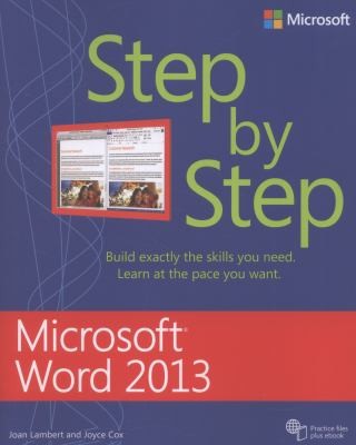 Cover for Microsoft Word 2013 Step By Step