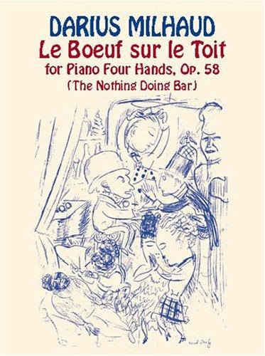 Cover for Le Boeuf sur le Toit for Piano Four Hands, Op. 58