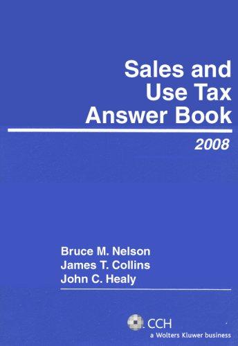 Cover for Sales and Use Tax Answer Book (2008) (Answer Books)