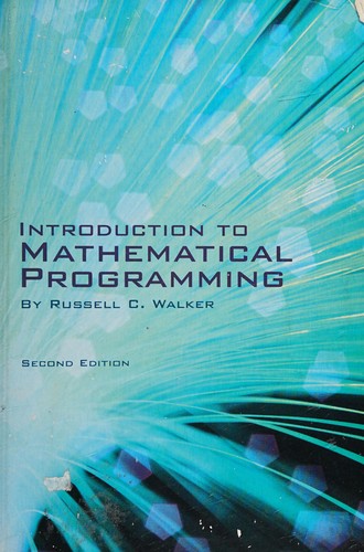 Cover for Introduction to mathematical programming