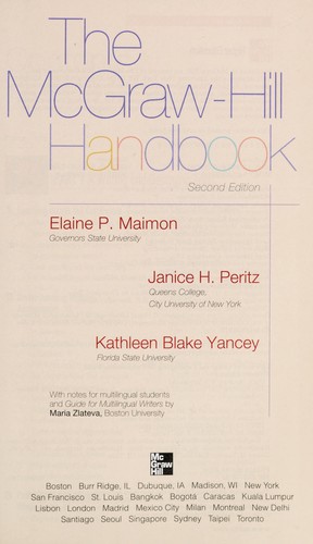 Cover for The McGraw-Hill handbook