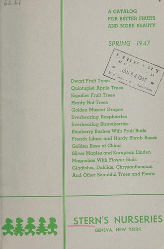 Cover for A catalog for better fruits and more beauty