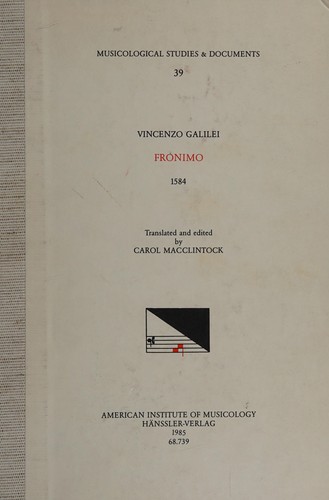 Cover for Fronimo