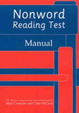 Cover for Nonword Reading Tests