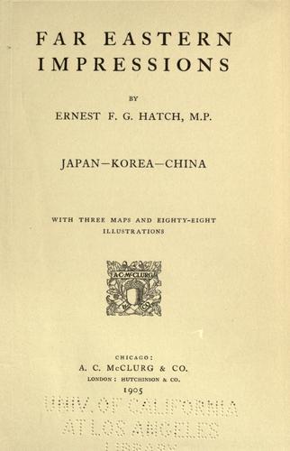 Cover for Far Eastern impressions