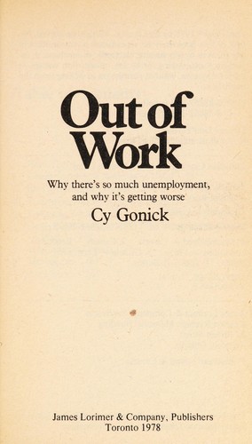 Cover for Out of work