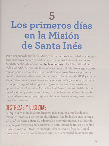 Cover for Misión de Santa inés (Discovering Mission Santa Inés)