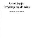 Cover for Przyznaję się do winy